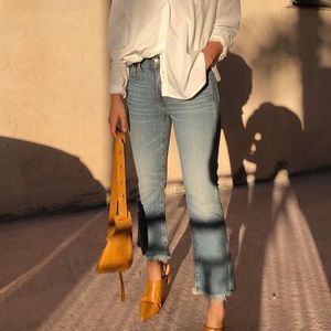 MADEWELL Petite jeans w raw hem